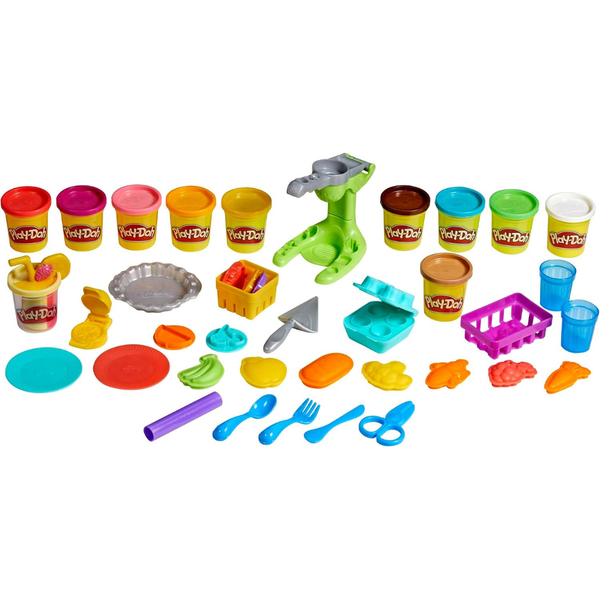 28-Pieces Play Doh Farmers Market Kitchen Playset W/ Accessories
