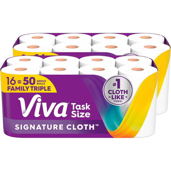 16-Count Viva Signature Cloth Paper Towels Family Triple Rolls