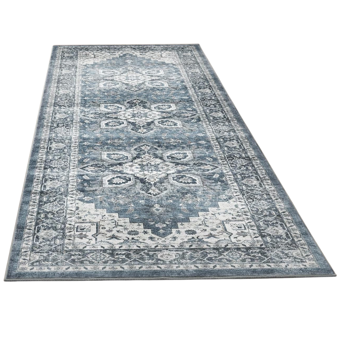 2' X 6' MADA HOMEFURNISHING Washable Runner Rug W/ Non-Slip Backing