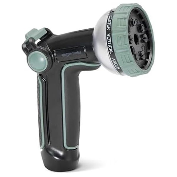 3-Count Amazon Basics 10 Spray Patterns Garden Hose Nozzle
