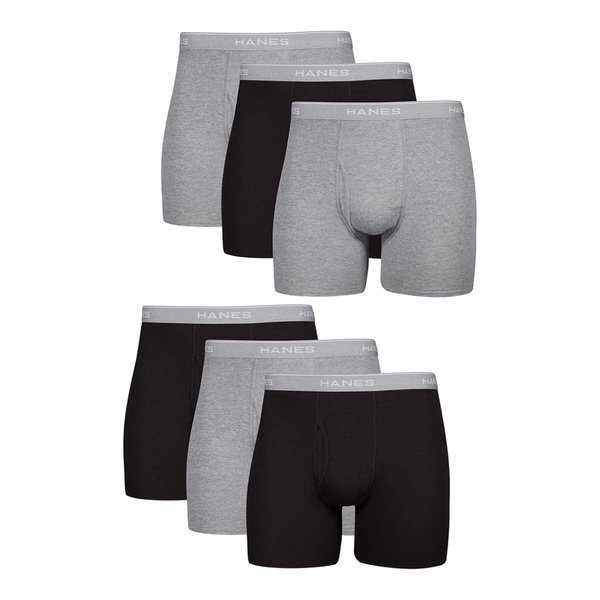 6-Pack Hanes Men's Soft Breathable Cotton Multipack Brief Underwear