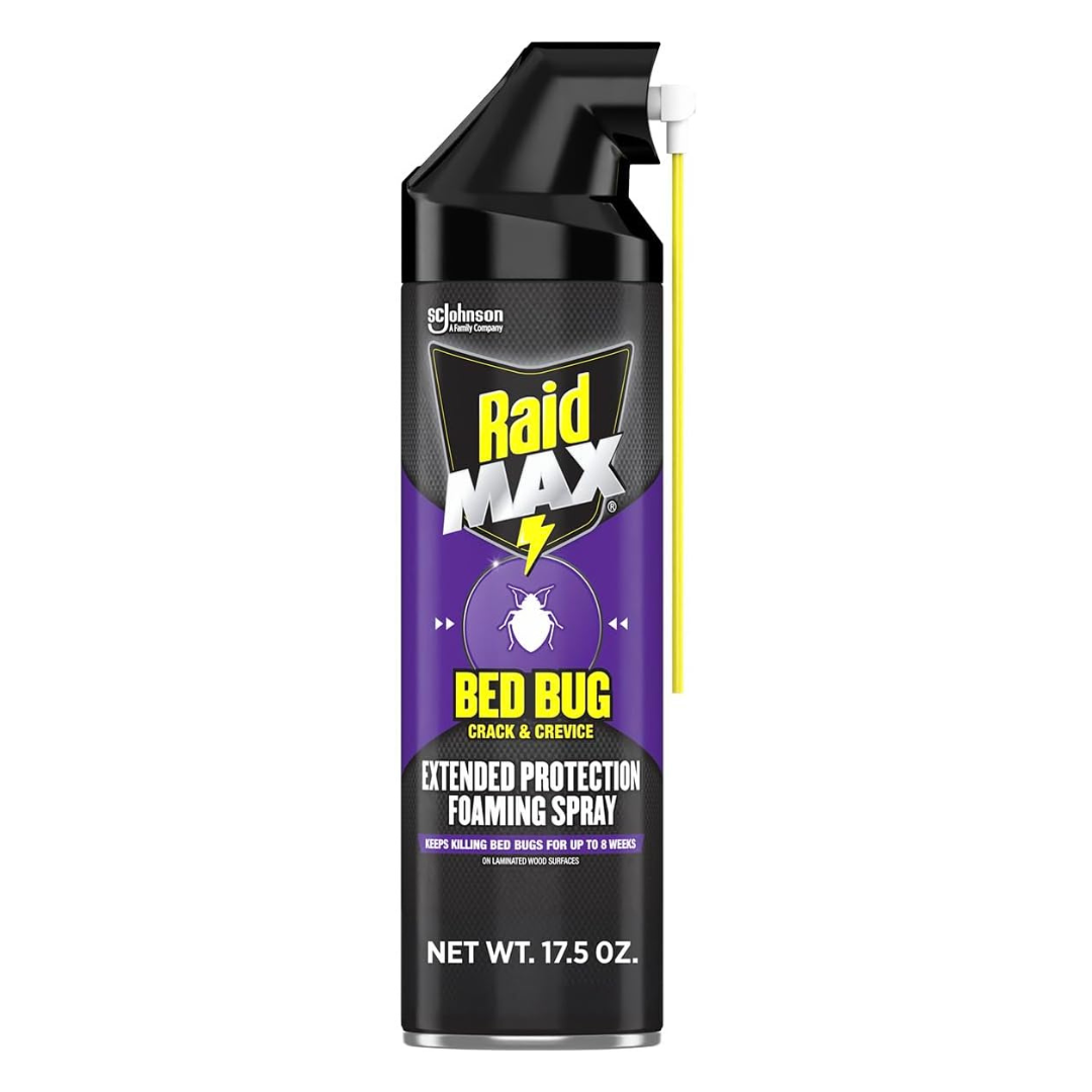 17.5oz Raid MAX Bed Bug Killer Crack Foaming Spray
