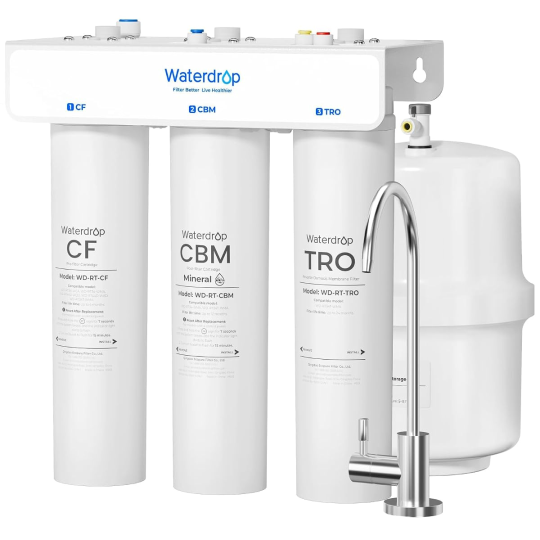 Waterdrop T3-T 220 GPD Remineralization 7-Stage Reverse Osmosis System