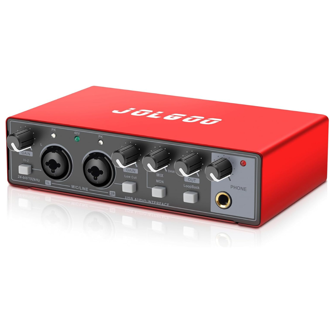 USB Audio Interface Sound Card With XLR Line