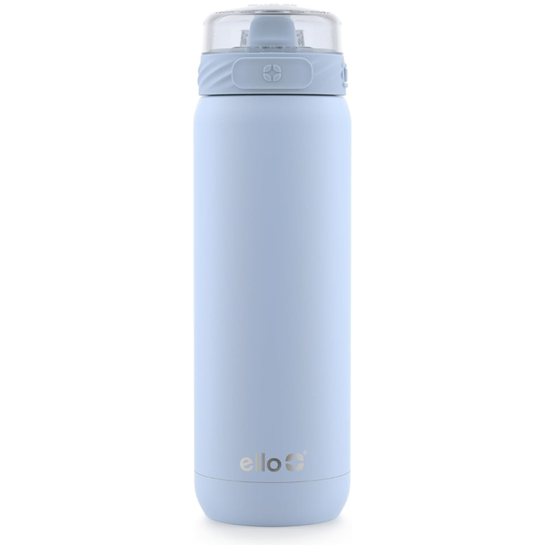 32oz Ello Cooper Insulated Water Bottle W/ Straw & Carry Handle (Halogen Blue)