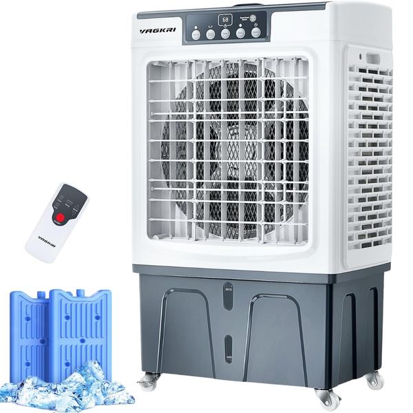 Vagkri 2100CFM 120-Deg Oscillation Swamp Air Cooler W/Remote Control (8 Gallon)