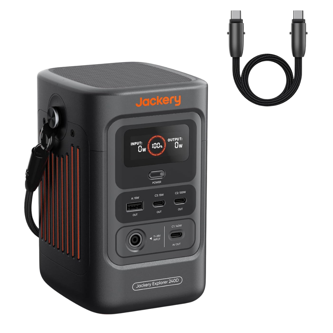 Jackery Explorer 240D 256Wh 200W DC USB Portable Power Bank