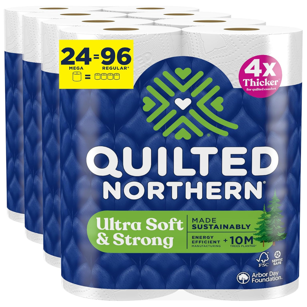 24-Count Quilted Northern Ultra Soft & Strong Toilet Paper Mega Rolls