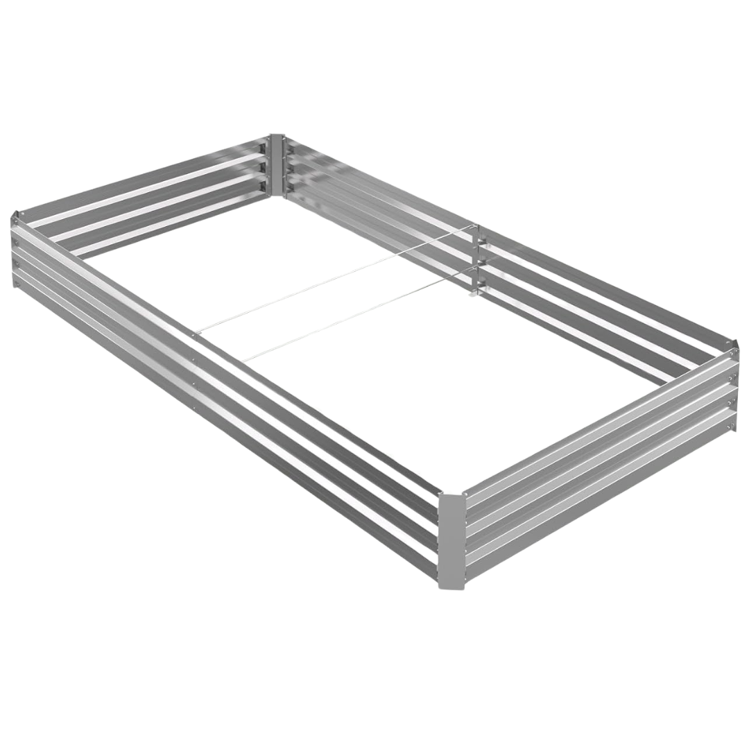 Tegarbed 6ft X 3ft X 1ft Galvanized Raised Garden Bed