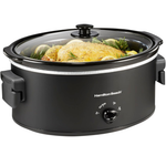 Hamilton Beach 6-Quart Slow Cooker W/ Folding Handles