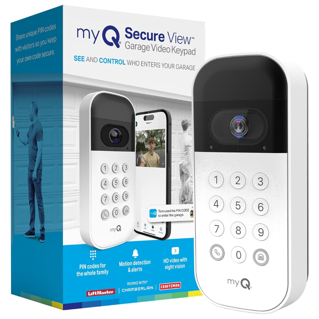 Chamberlain MyQ Smart Garage Door Video Keypad W/ Wide-Angle Camera