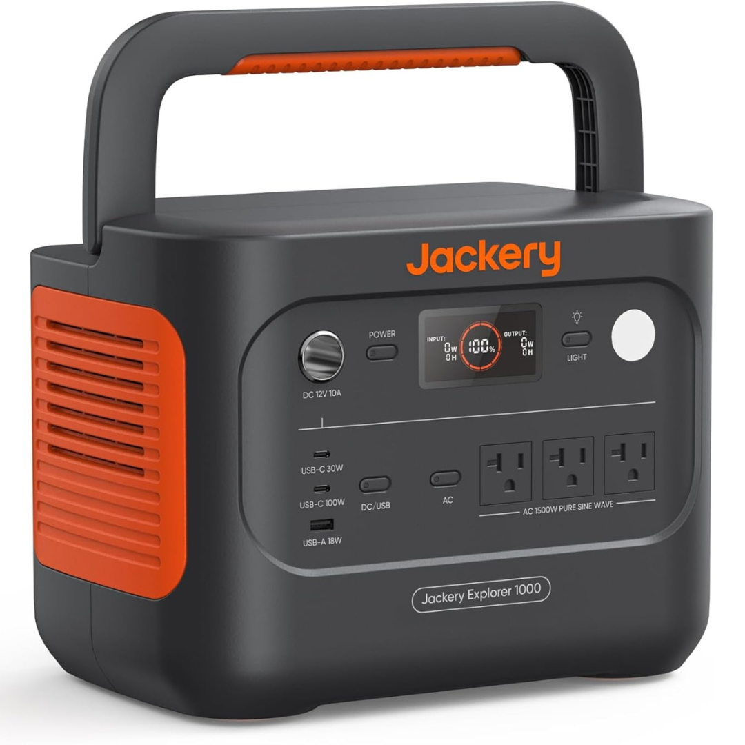 Jackery Explorer 1000 v2 1070Wh 1500W LiFePO4 Portable Power Station