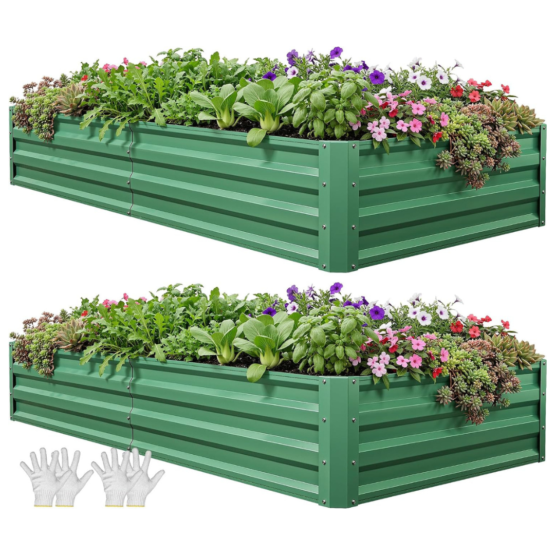 2-Piece Yitahome Large Raised Garden Bed Kit