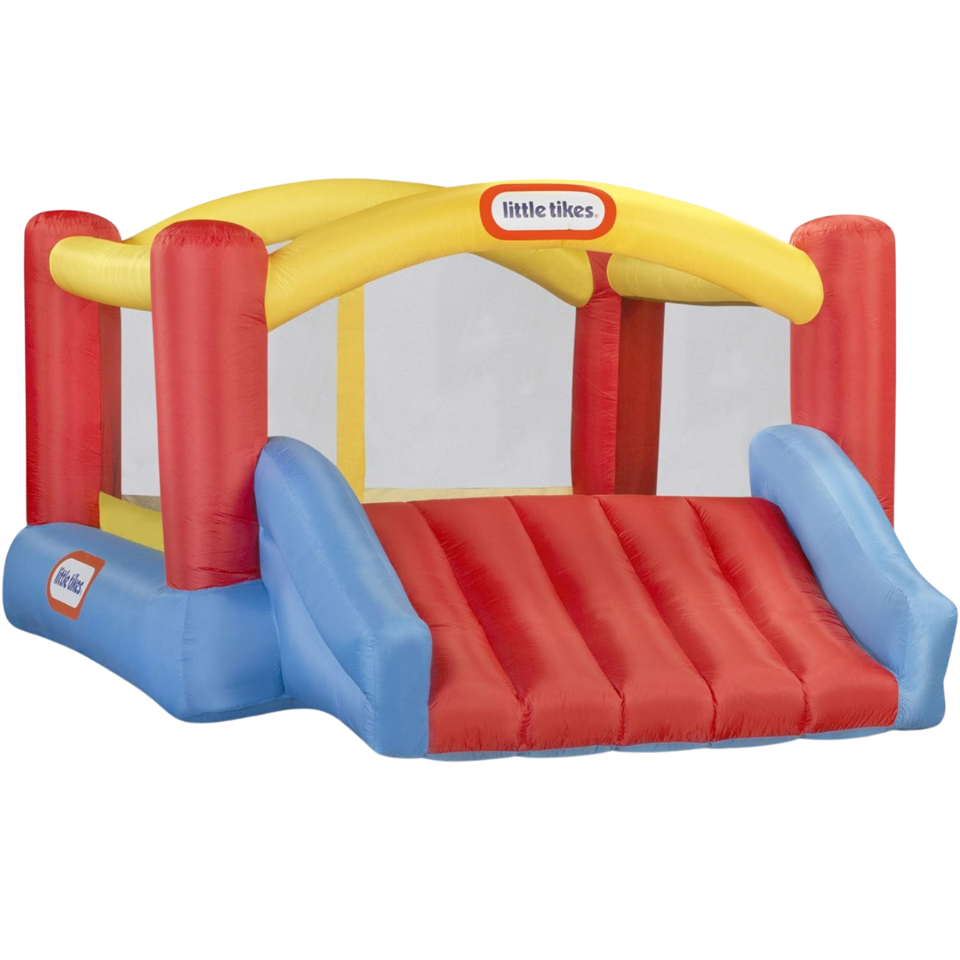 Little Tikes Jump 'n Slide Inflatable Bouncer W/ Blower & Storage Bag
