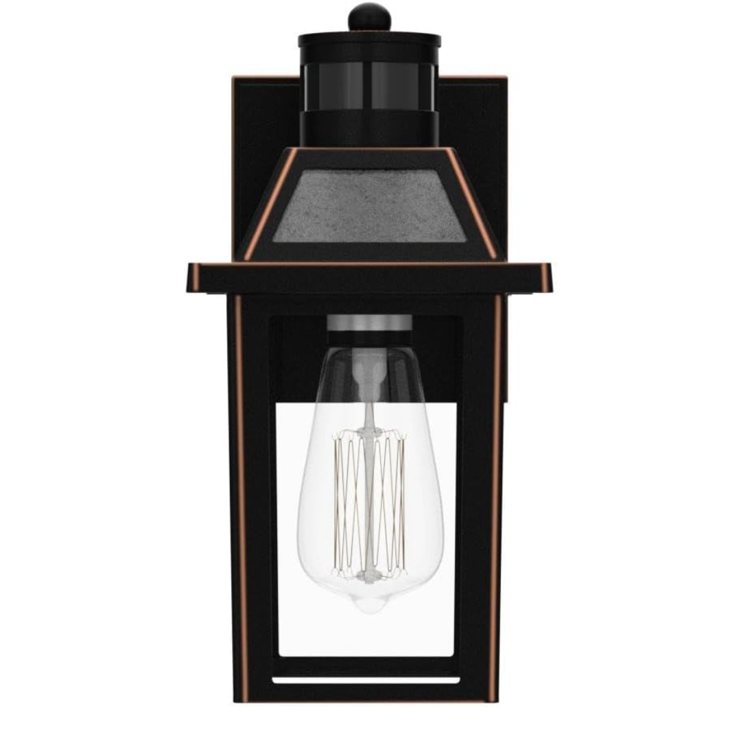 Yisuro Dusk To Dawn Outdoor Porch Lights W/ GFCI Outlet & 3 Lighting Modes