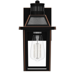 Yisuro Dusk To Dawn Outdoor Porch Lights W/ GFCI Outlet & 3 Lighting Modes
