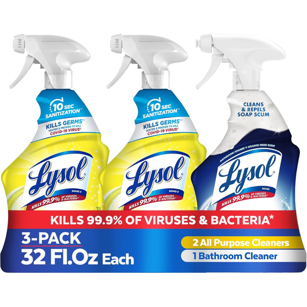 3-Pack 32oz Lysol Multi-Purpose Disinfecting Cleaner Spray