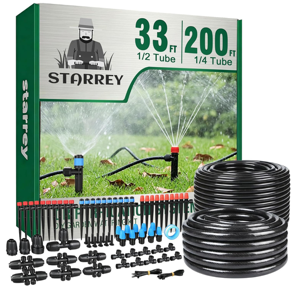 233-Feet Starrey Drip Irrigation Garden Watering System