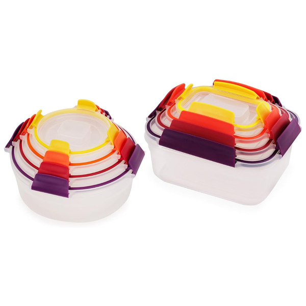 16-Piece Joseph Joseph Nest Lock Plastic Food Storage Container Set W/ Lids
