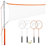 Franklin Sports Badminton Net Set W/ (4) Rackets And (2) Birdies