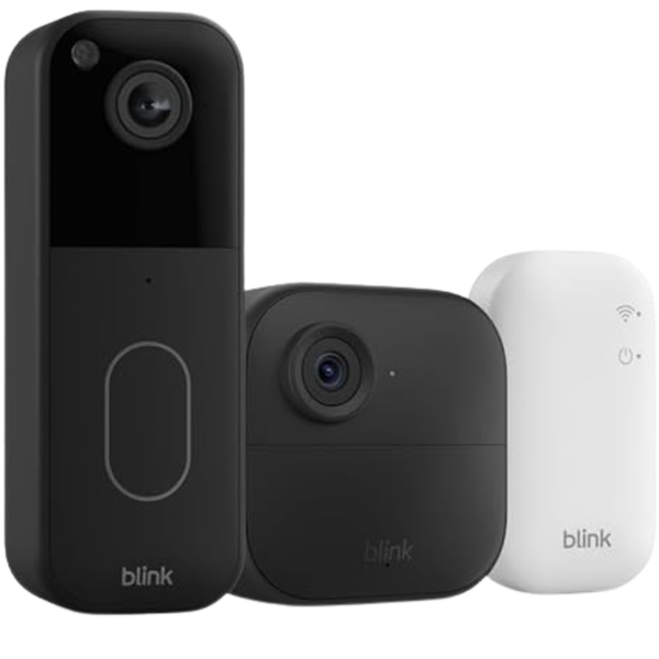 Blink Video Doorbell + Outdoor 4 Wireless Smart Security Camera W/Sync Module