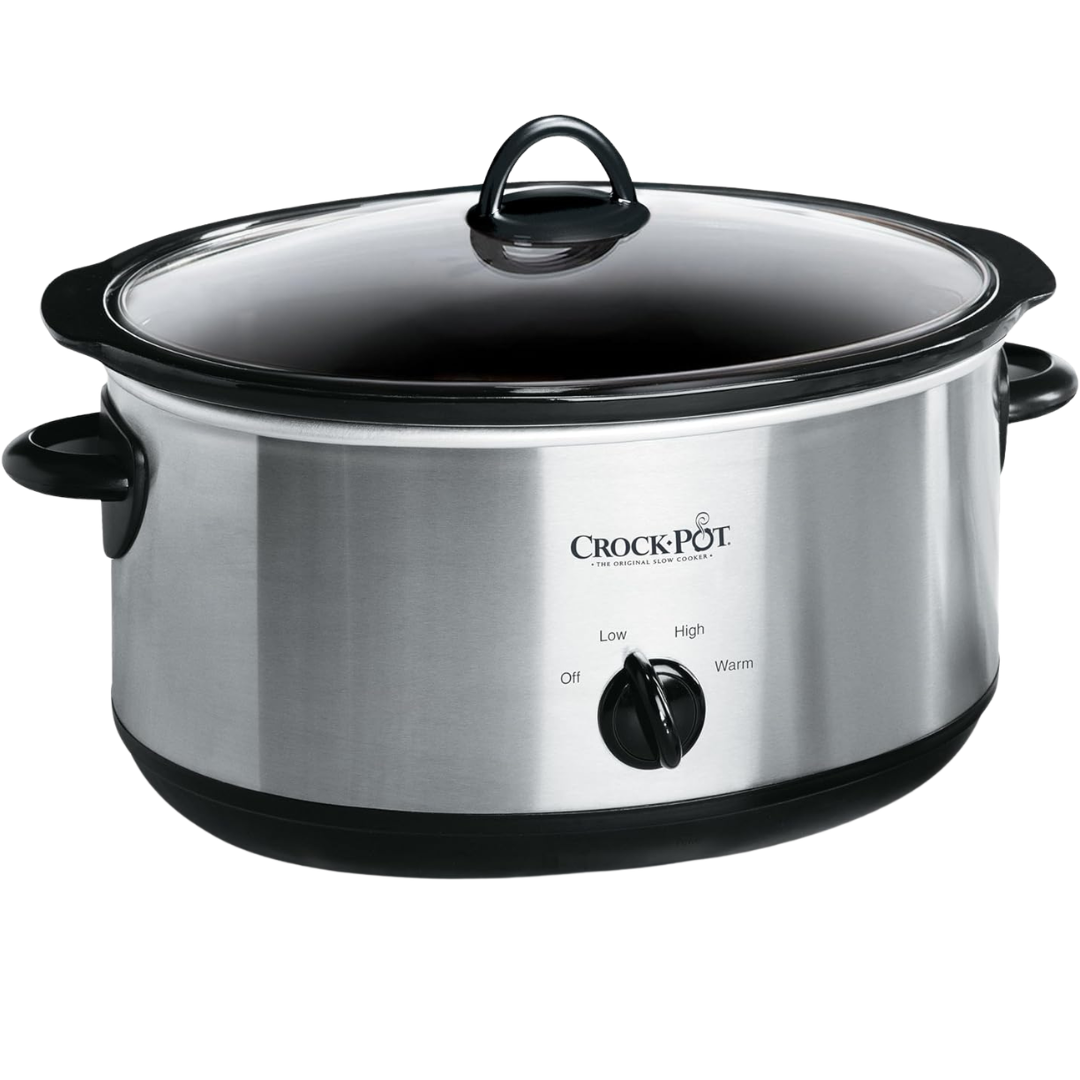 Crock-Pot 7QT Stainless Steel Oval Manual Slow Cooker