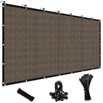 8" X 12" Mocha Sun Shade Cloth With Grommets