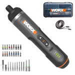 WORX 4V Cordless Electric Screwdriver With 30-Piece Accessory Kit (WX242L)