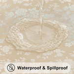 Waterproof Elastic Fitted Vinyl Tablecloth (30" x 72")