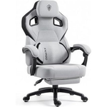 Dowinx Fabric Gaming Chair with Footrest and Lumbar Support