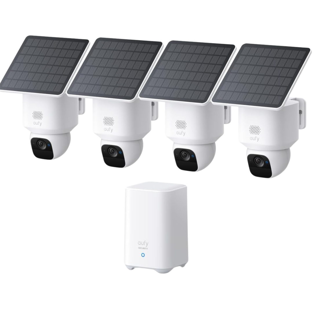 4-Pack eufy Security SoloCam E30 Wireless Outdoor Security Camera Kit