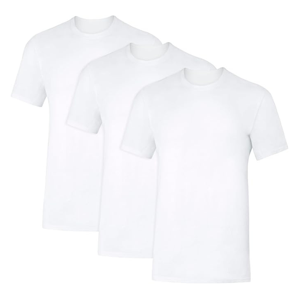 3-Pack Hanes Mens Sweat Block Crewneck Undershirts