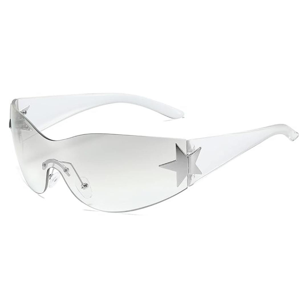 Aieyezo Unisex Fashion Rimless Y2K Sunglasses