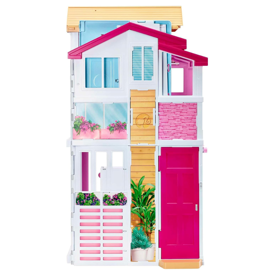 Barbie 3-Story House With Pop-Up Umbrella