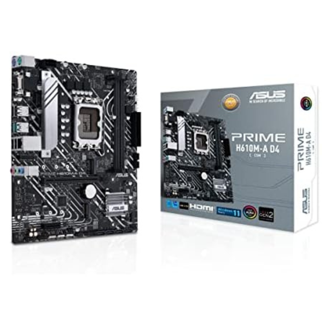 ASUS Prime H610M-A D4-CSM Intel LGA 1700 Micro-ATX DDR4 Motherboard