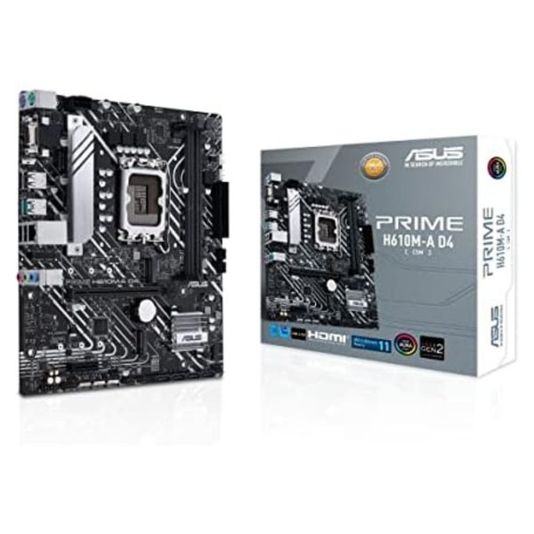 ASUS Prime H610M-A D4-CSM Intel LGA 1700 Micro-ATX DDR4 Motherboard