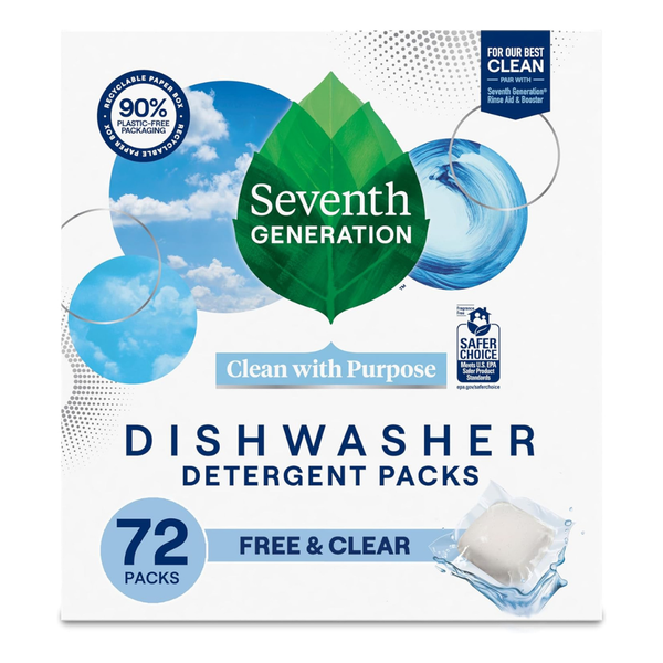 72-Count Seventh Generation Dishwasher Detergent Packs
