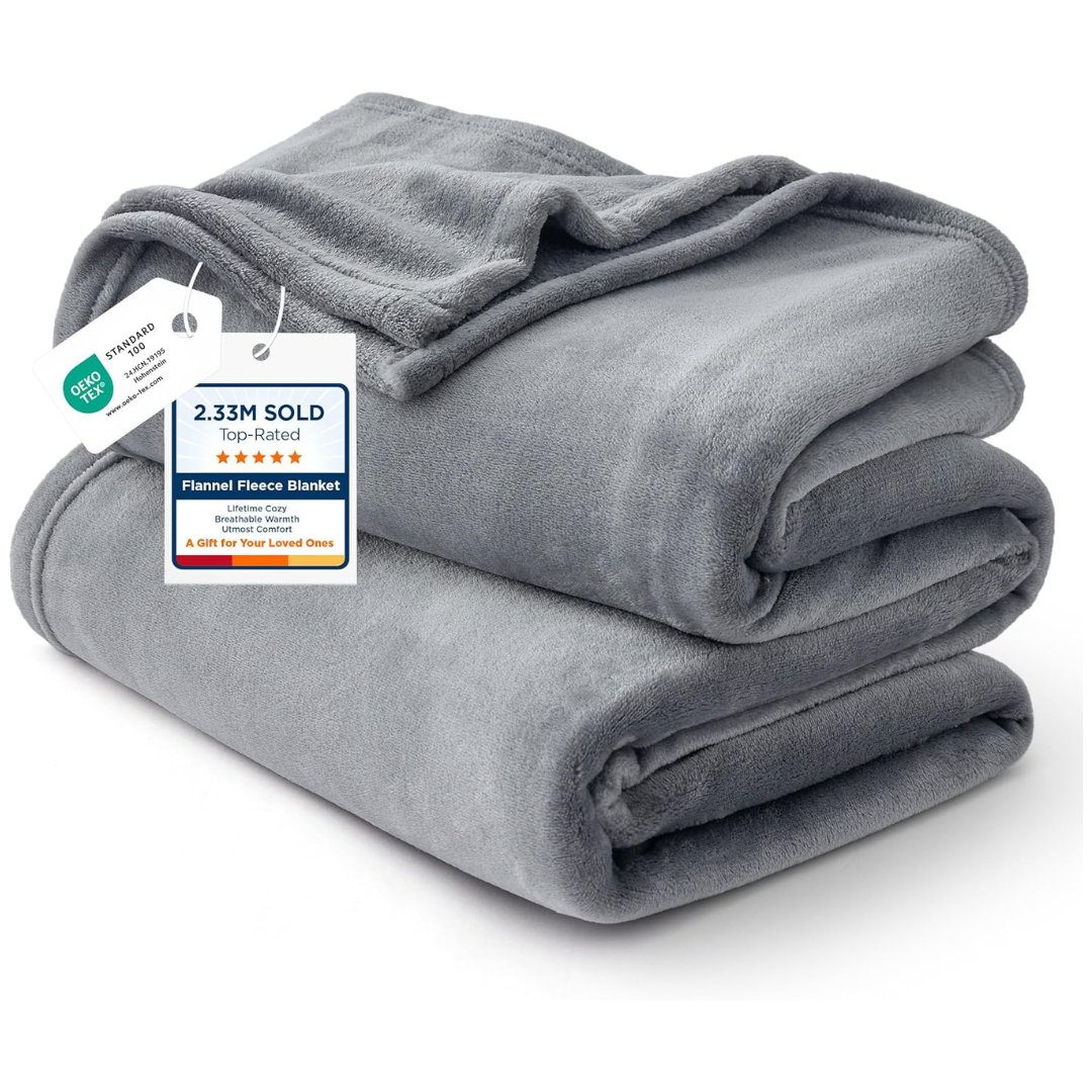 0" X 90" Bedsure Queen GentleSoft Fleece Microfiber Spring Blanket