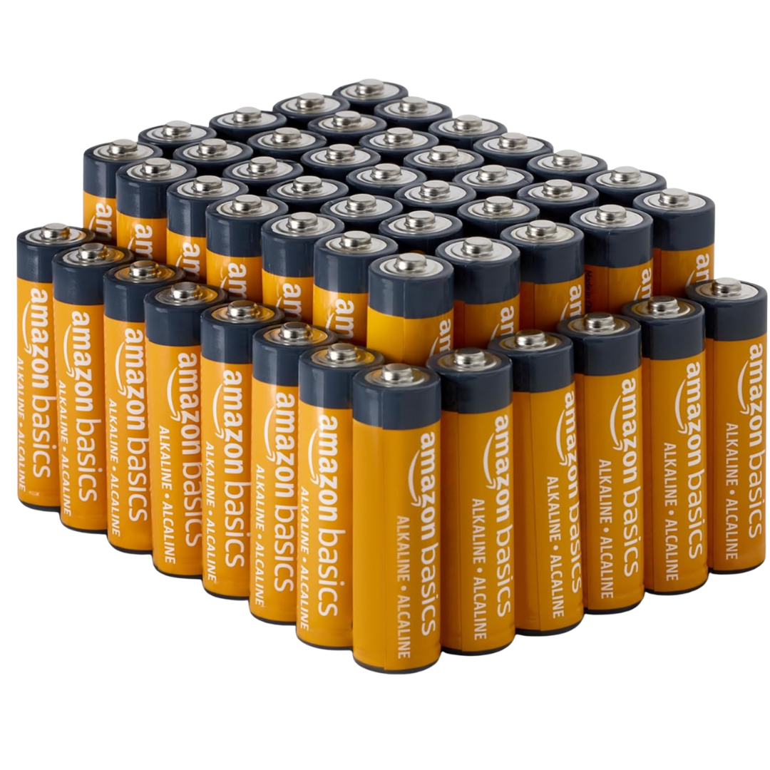 48-Pack Amazon Basics High-Performance AA Alkaline Batteries