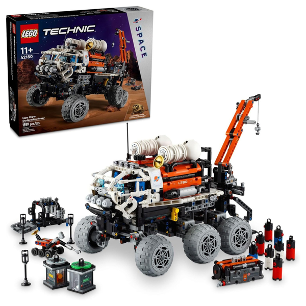 1599-Piece LEGO Technic Mars Crew Exploration Rover Space Toy Building Set (42180)