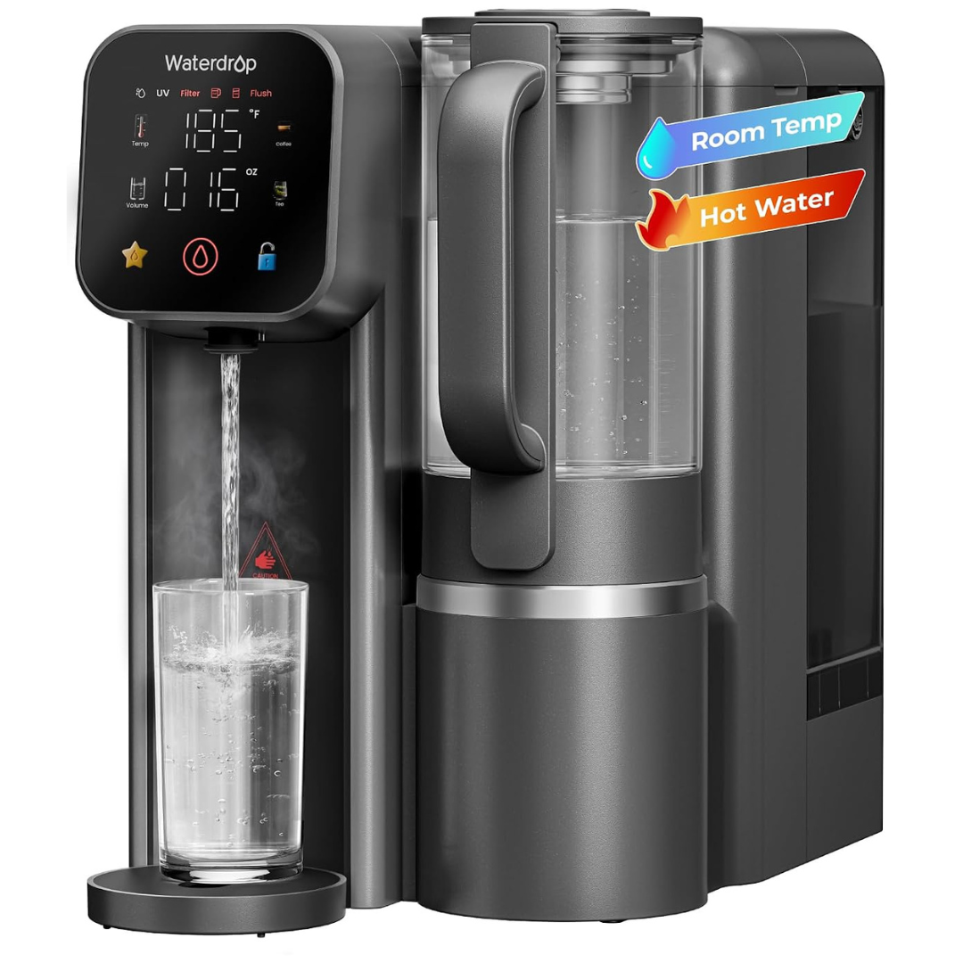 Waterdrop M6H Instant Hot Reverse Osmosis 7-Stage Countertop Water Filter System