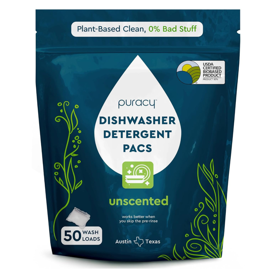 50-Count Puracy Natural Dishwasher Detergent Pods