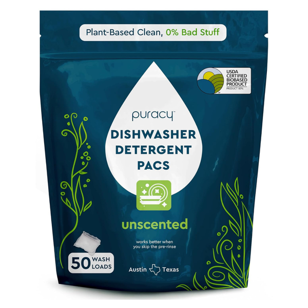 50-Count Puracy Natural Dishwasher Detergent Pods