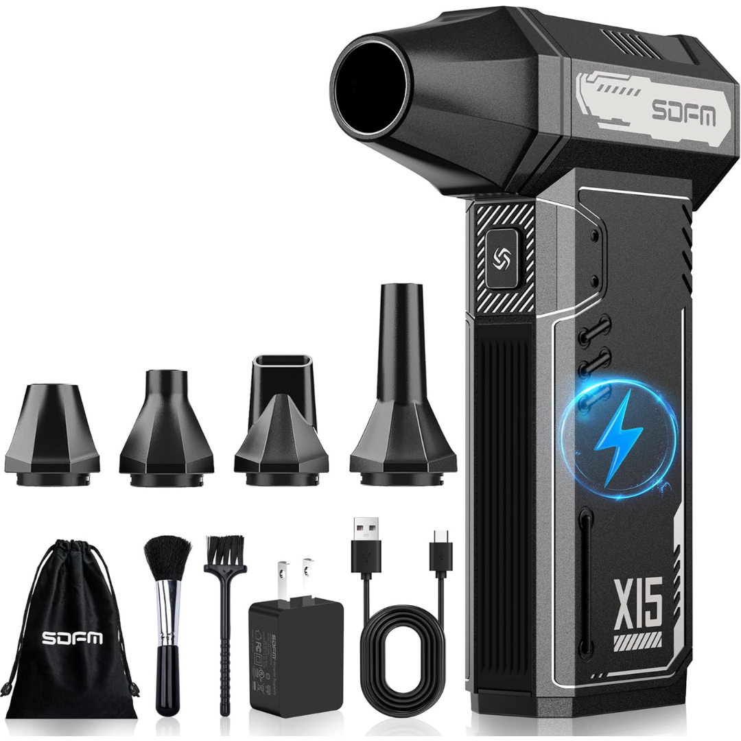 180,000 RPM Compressed Electric Air Duster w/ Accessories