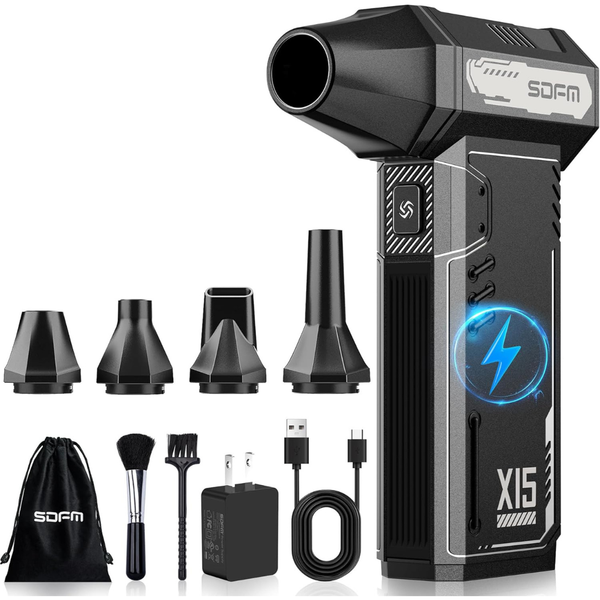180,000 RPM Compressed Electric Air Duster w/ Accessories