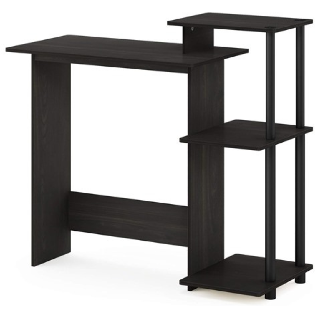 Furinno Efficient Home Computer Desk with Square Shelves