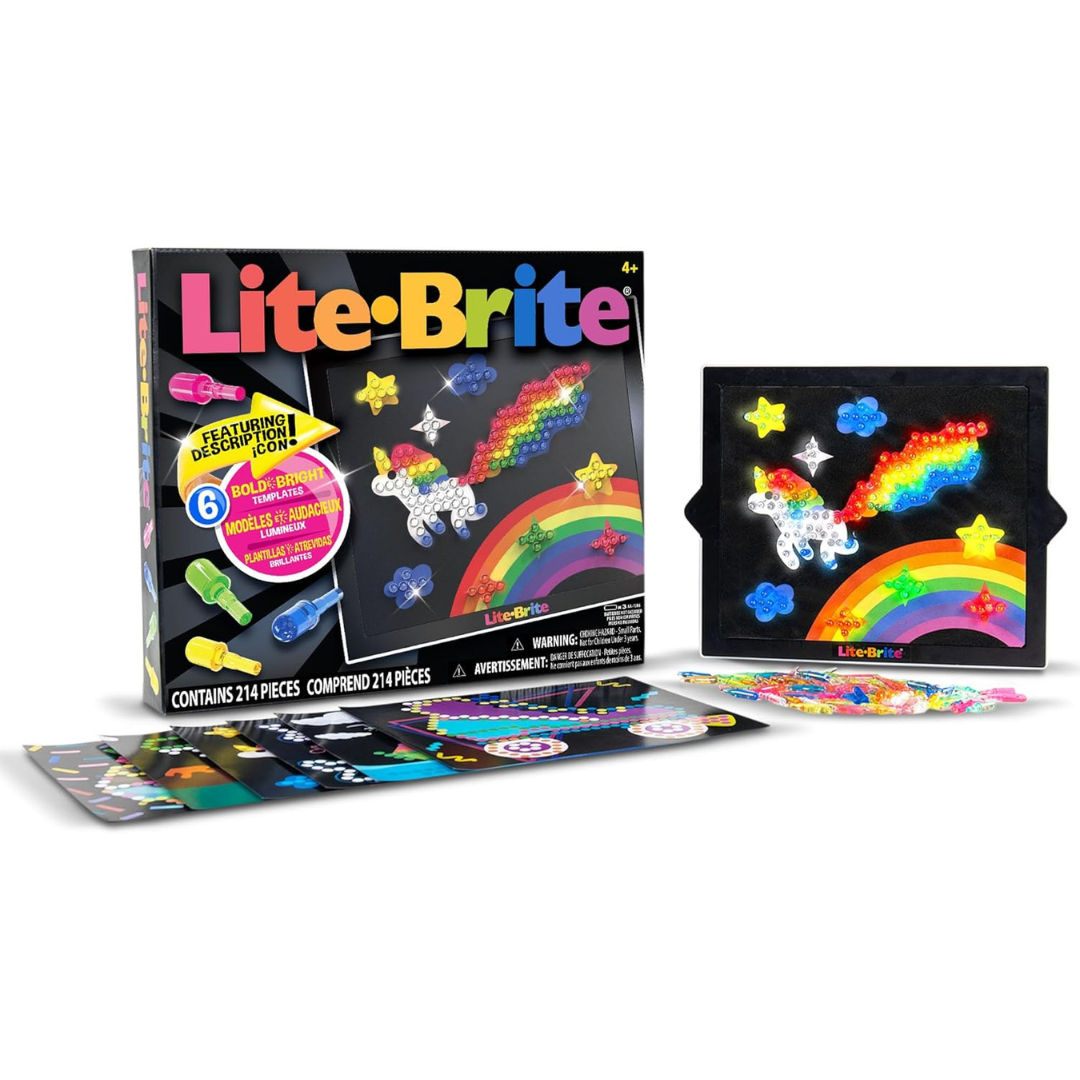 Lite Brite Classic Retro Light-Up Art Toy for Kids