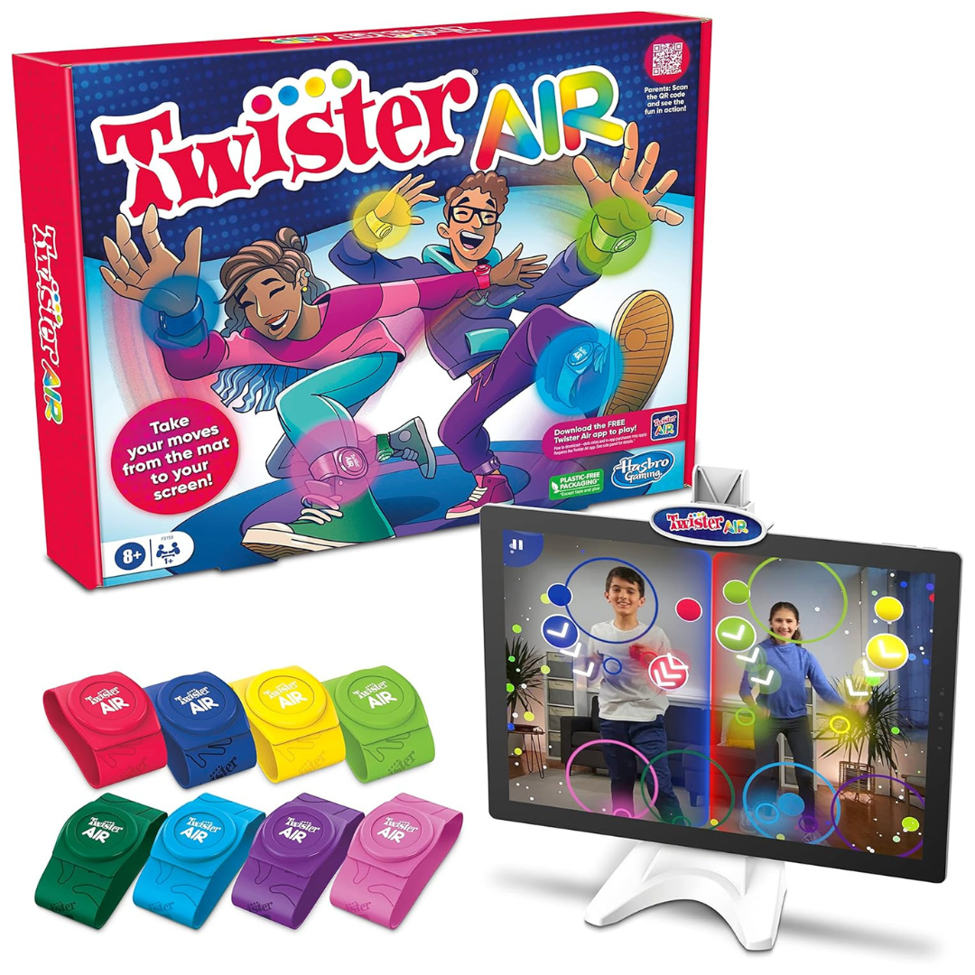Hasbro App Connected Twister Air Game with Wrist and Ankle Bands