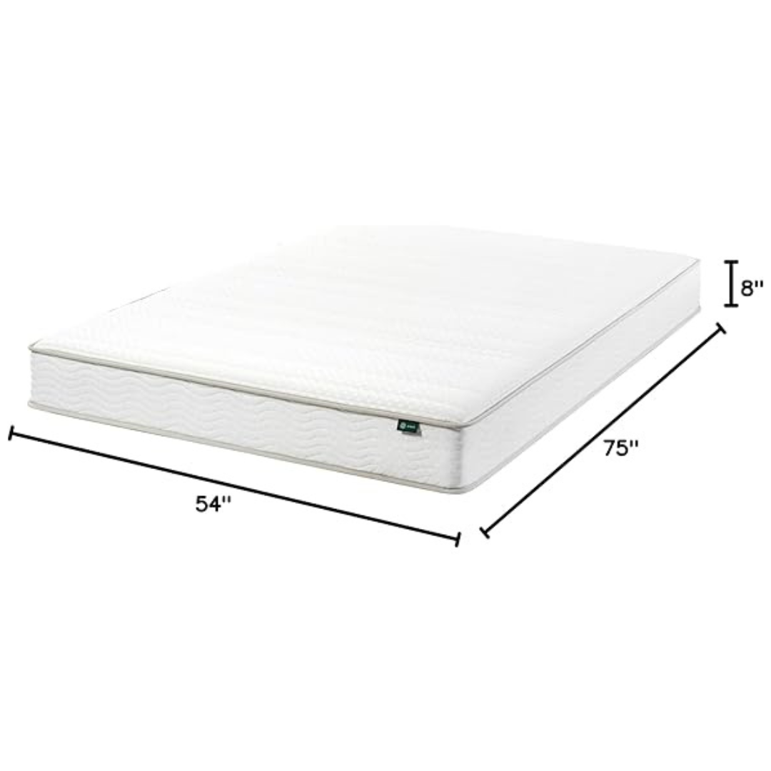 Zinus 8" Full Size Foam and Spring Hybrid Mattress (New Version)