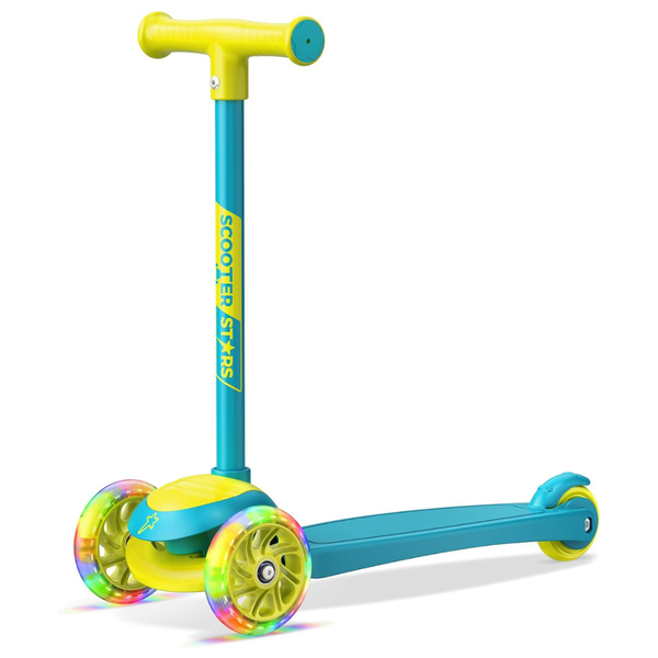Scooter Stars 3 Wheel Scooter, Smooth Light Up LED Front Wheels